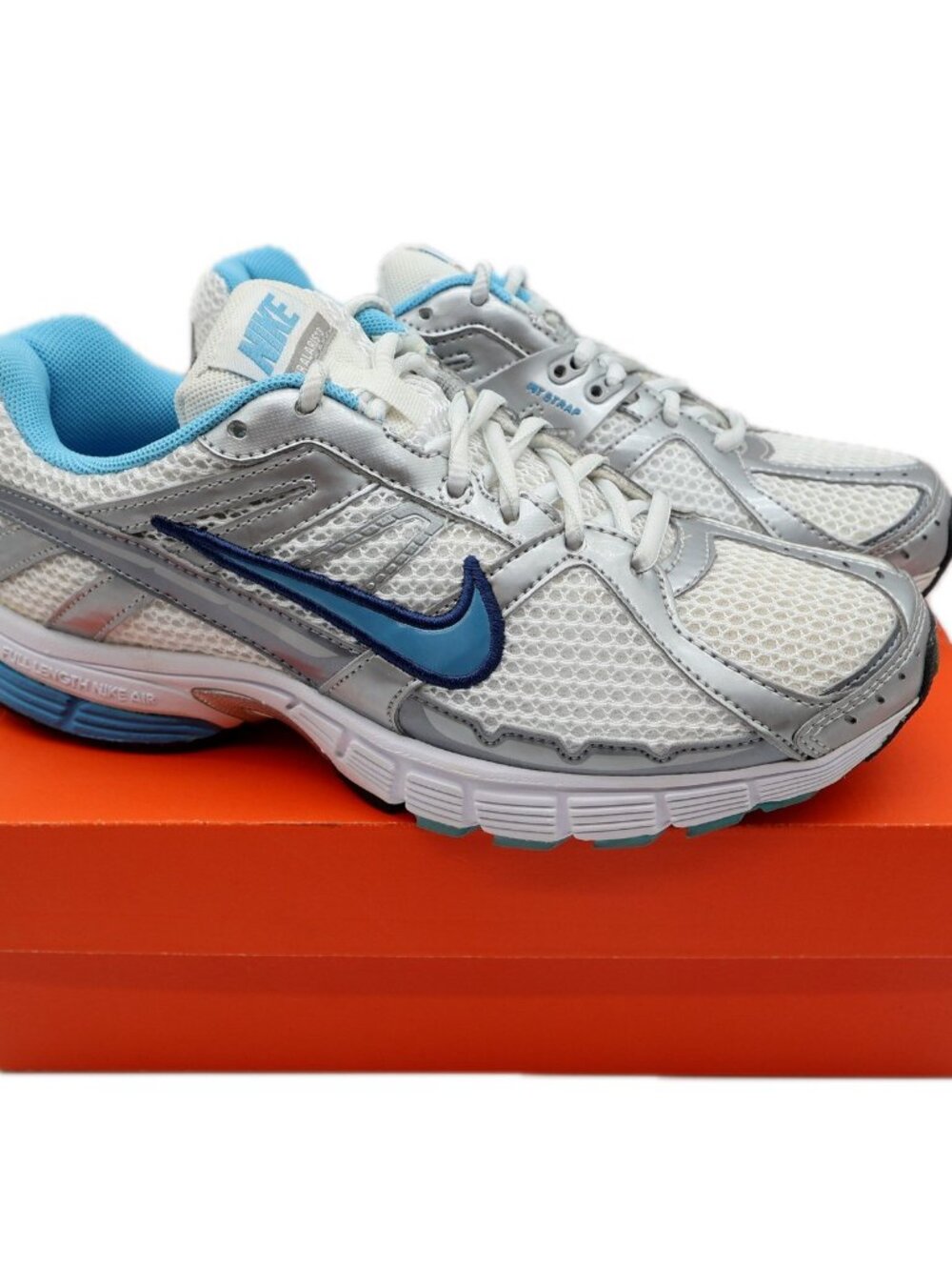 Nike Air Alaris+ 3 MSL Women's 7 White Silver Blue‎ Running Shoes